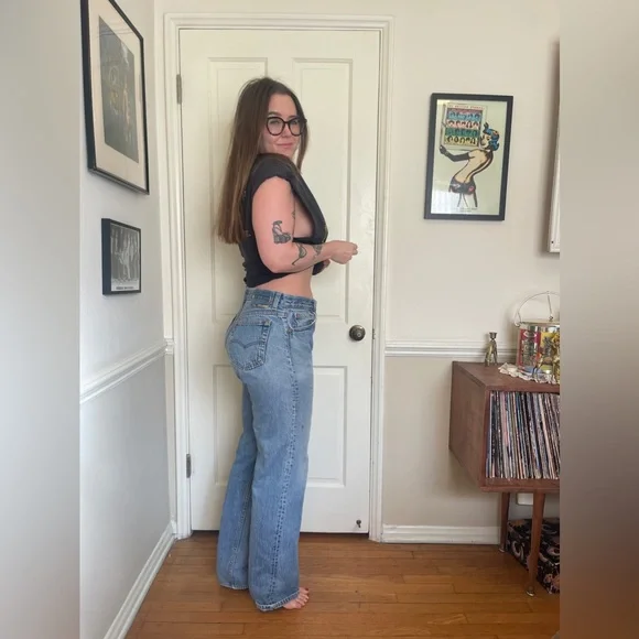 Y2k Vintage Sleeveless Harley Davidson Cut Off T Shirt - Picture 3 of 10